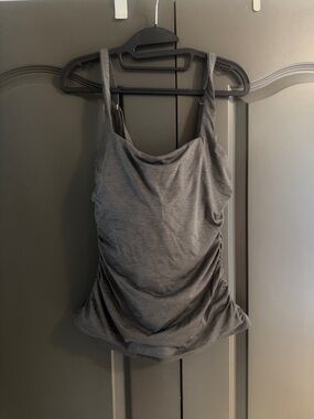 Athleta Gray Ruched swim Tank Top - Women's Casual Cami